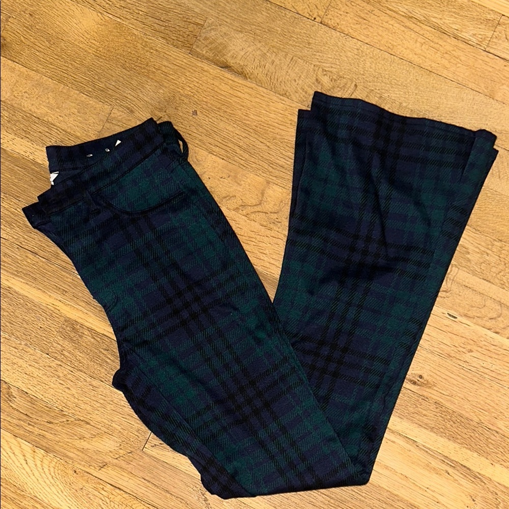AE Green and Black Plaid Pants